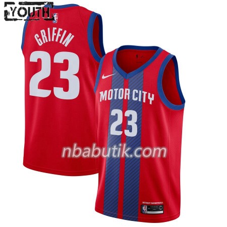 NBA Børn Trøje Detroit Pistons Blake Griffin 23 Nike 2019-20 City Edition Swingman NBA Børn Trøje Detroit Pistons Blake Griffin 23 Nike 2019-20 City Edition Swingman